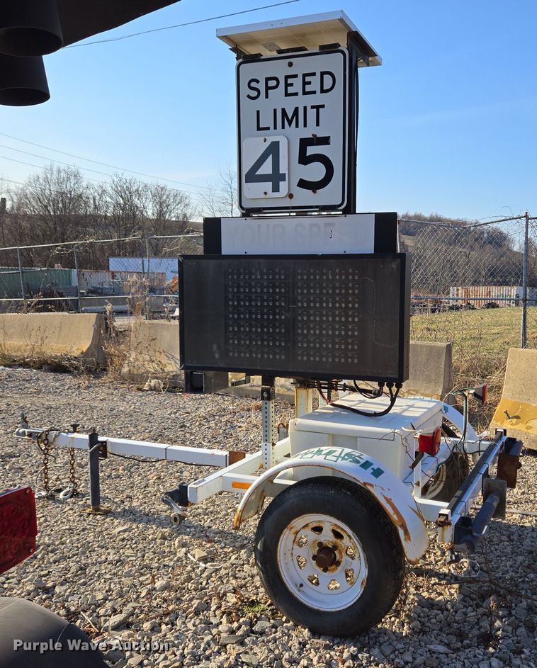 image for item EC4099 Speed limit sign trailer
