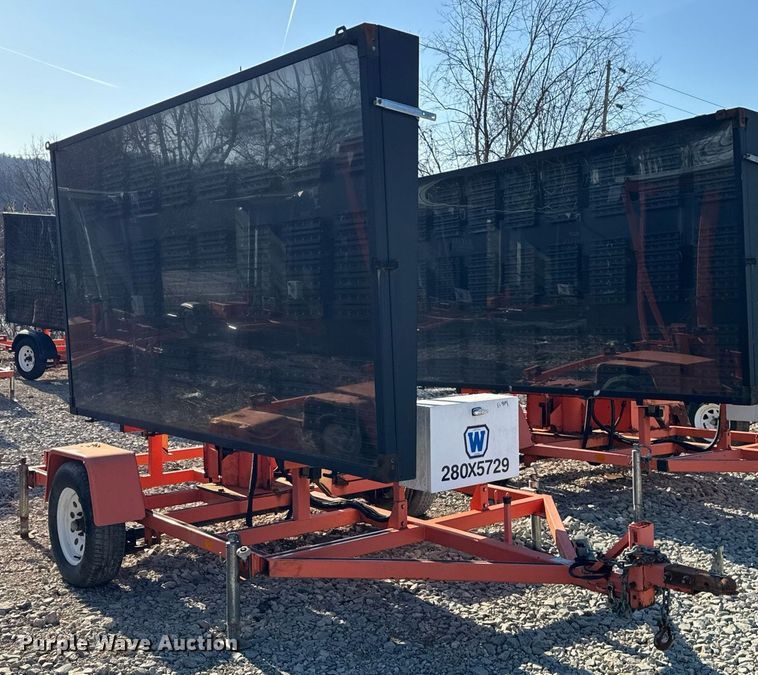 image for item EC4101 (2) 2012 Wanco WTLMB message board trailers