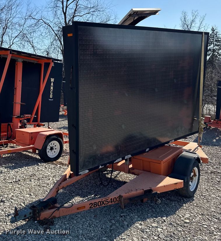 image for item EC4102 2012 Ver-Mac PCMS 1500 message board trailer