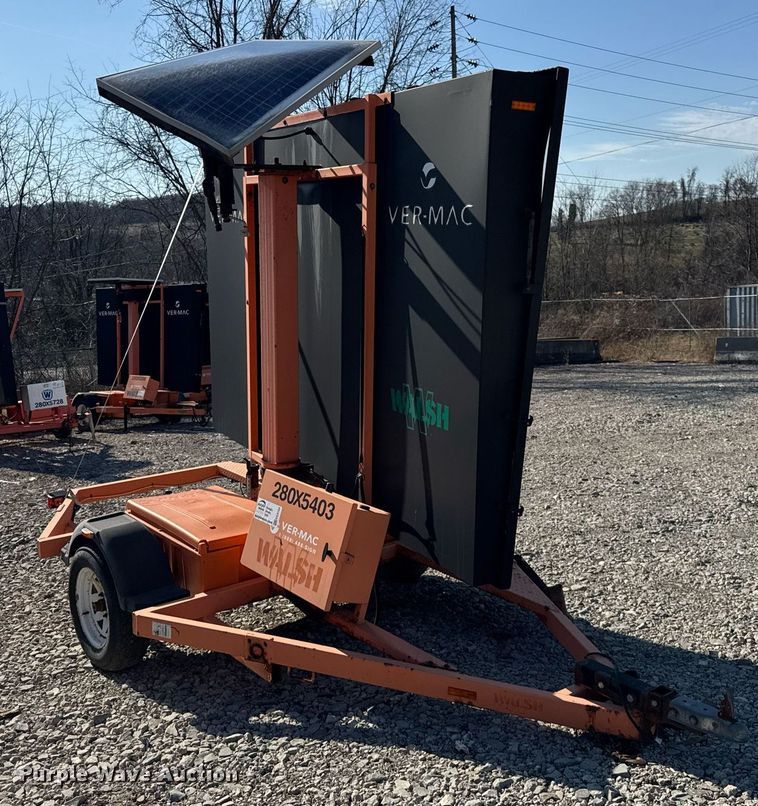 image for item EC4102 2012 Ver-Mac PCMS 1500 message board trailer