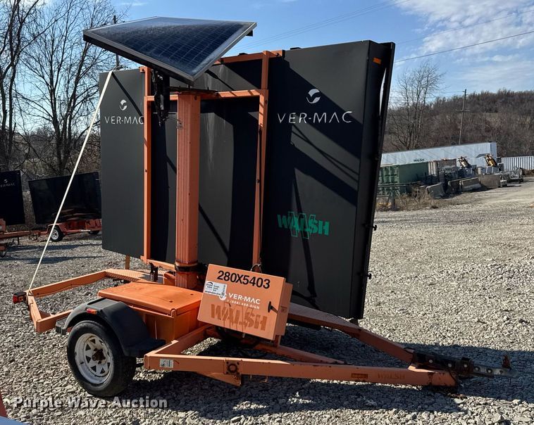 image for item EC4102 2012 Ver-Mac PCMS 1500 message board trailer