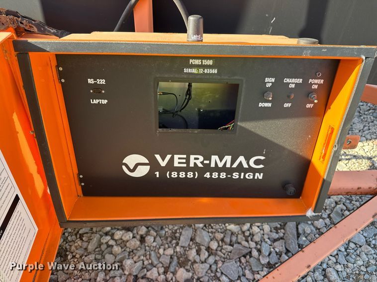 image for item EC4102 2012 Ver-Mac PCMS 1500 message board trailer