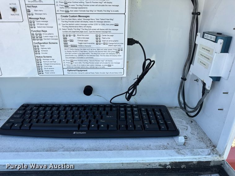 image for item EC4107 2012 Wanco WTLMB message board trailer