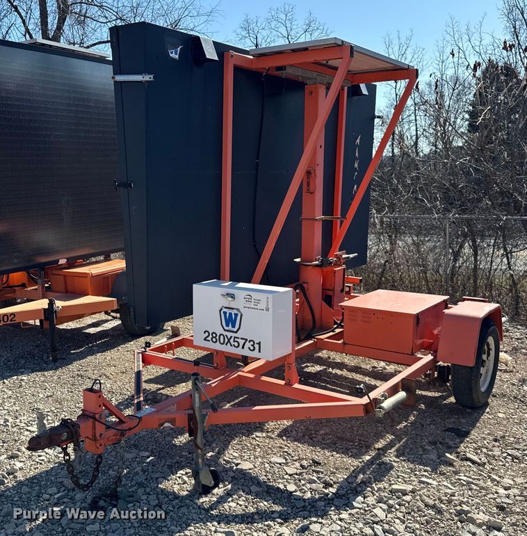 image for item EC4110 2012 Wanco WTLMB message board trailer