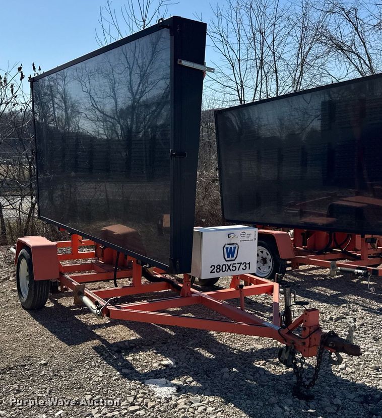 image for item EC4110 2012 Wanco WTLMB message board trailer