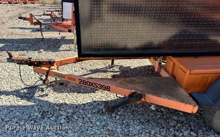 image for item EC4111 2012 Ver-Mac PCMS 1500 message board trailer