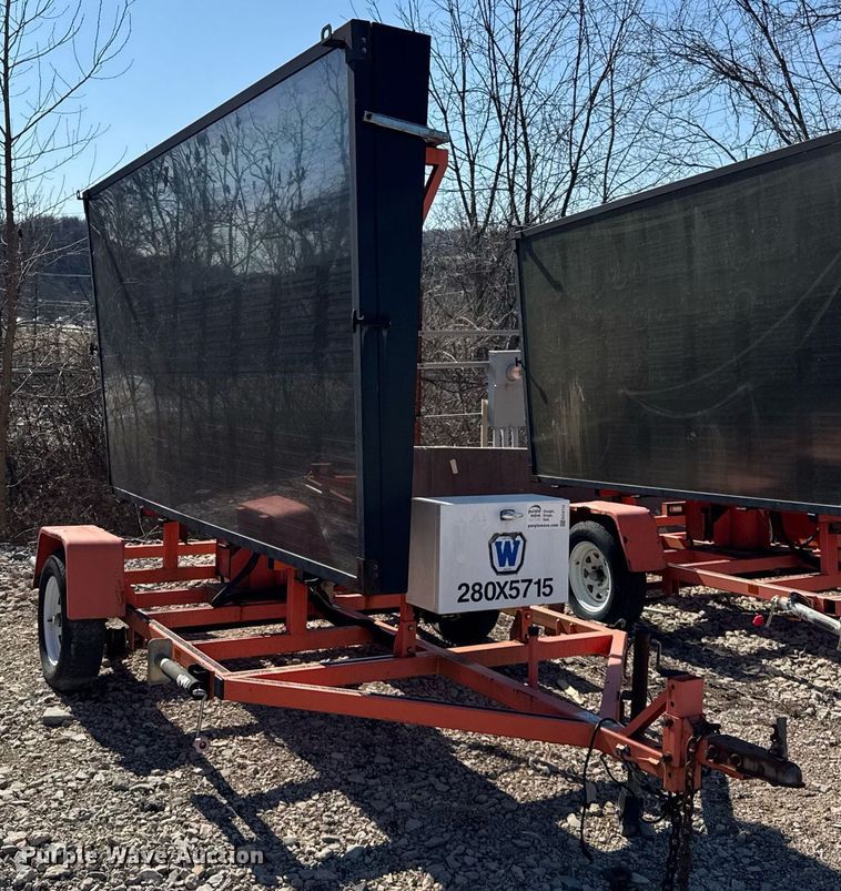 image for item EC4112 2012 Wanco WTLMB message board trailer