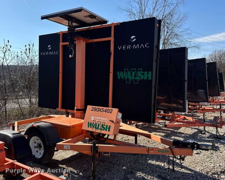 image for item EC4113 2012 Ver-Mac PCMS 1500 message board trailer