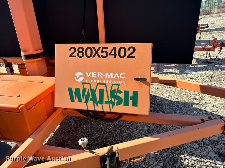 image for item EC4113 2012 Ver-Mac PCMS 1500 message board trailer