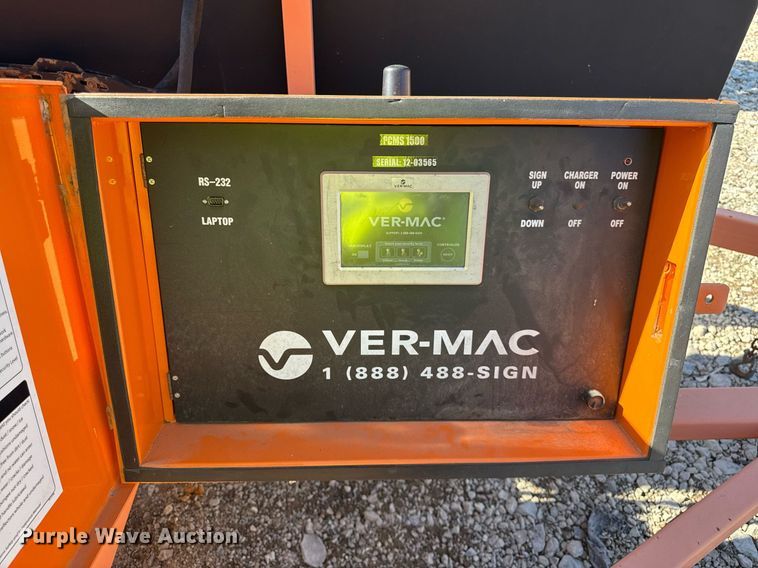 image for item EC4113 2012 Ver-Mac PCMS 1500 message board trailer