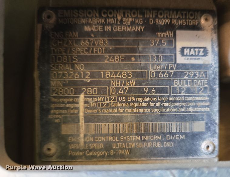 image for item EC4129 Wacker Neuson plate compactor