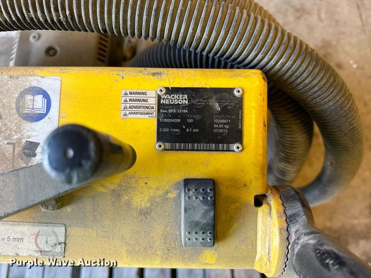 image for item EC4138 Wacker Neuson BFS 1318A concrete saw
