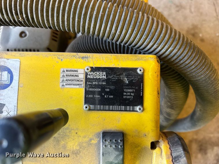 image for item EC4138 Wacker Neuson BFS 1318A concrete saw