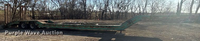 image for item ED4100 1987 Shop built drop deck equipment trailer