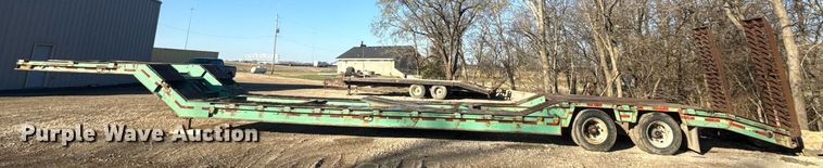 image for item ED4100 1987 Shop built drop deck equipment trailer