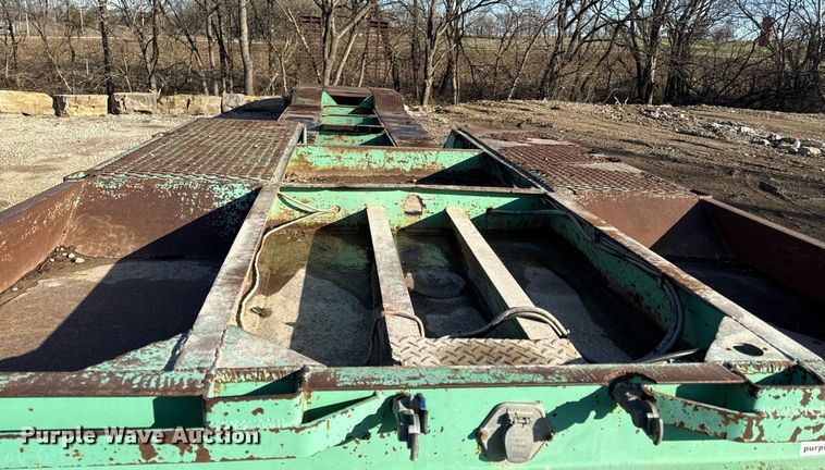 image for item ED4100 1987 Shop built drop deck equipment trailer