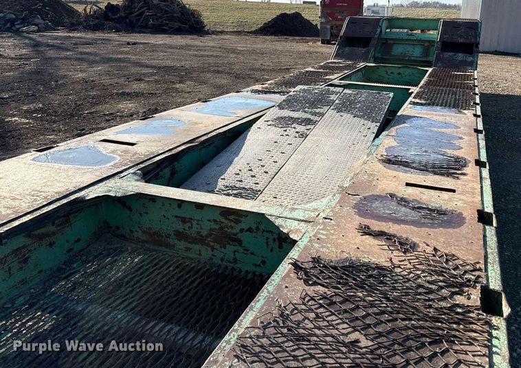 image for item ED4100 1987 Shop built drop deck equipment trailer