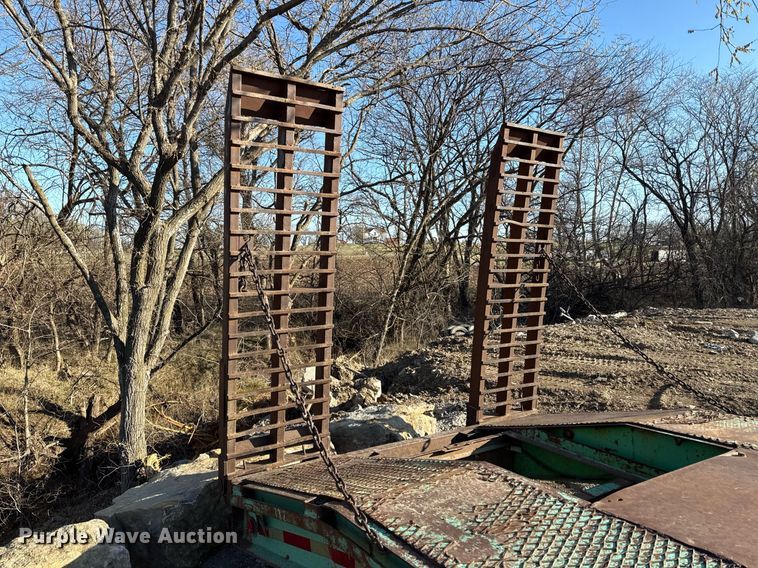 image for item ED4100 1987 Shop built drop deck equipment trailer