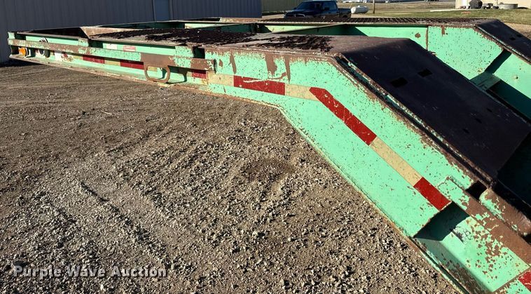 image for item ED4100 1987 Shop built drop deck equipment trailer
