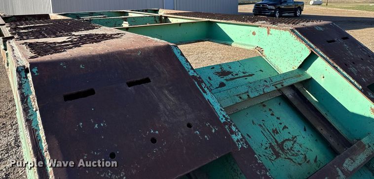 image for item ED4100 1987 Shop built drop deck equipment trailer