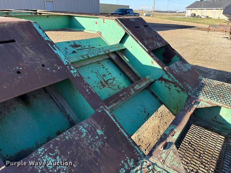 image for item ED4100 1987 Shop built drop deck equipment trailer