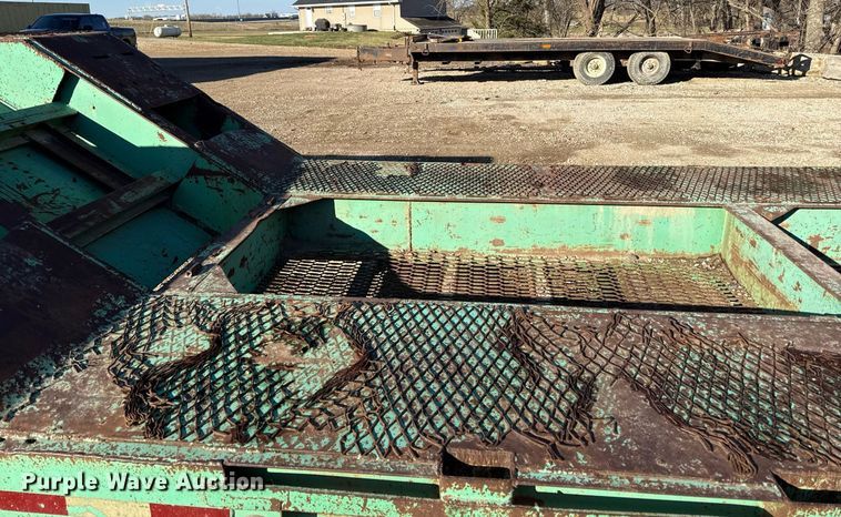 image for item ED4100 1987 Shop built drop deck equipment trailer