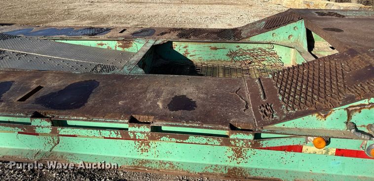 image for item ED4100 1987 Shop built drop deck equipment trailer