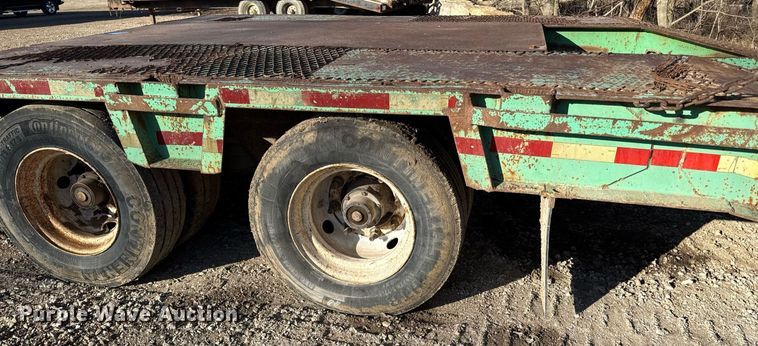 image for item ED4100 1987 Shop built drop deck equipment trailer