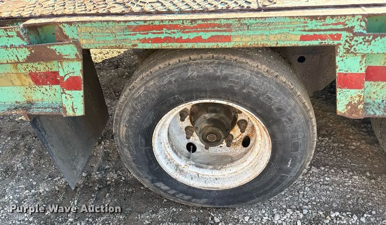 image for item ED4100 1987 Shop built drop deck equipment trailer