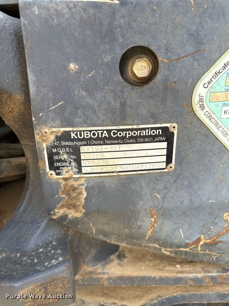 image for item ED4125 Kubota KX121-3 mini excavator