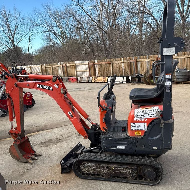 image for item ED4129 2015 Kubota KU08-3 mini excavator