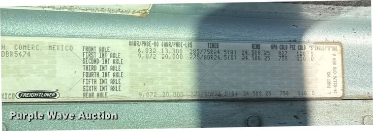 image for item ED5565 2013 Freightliner Coronado dump truck