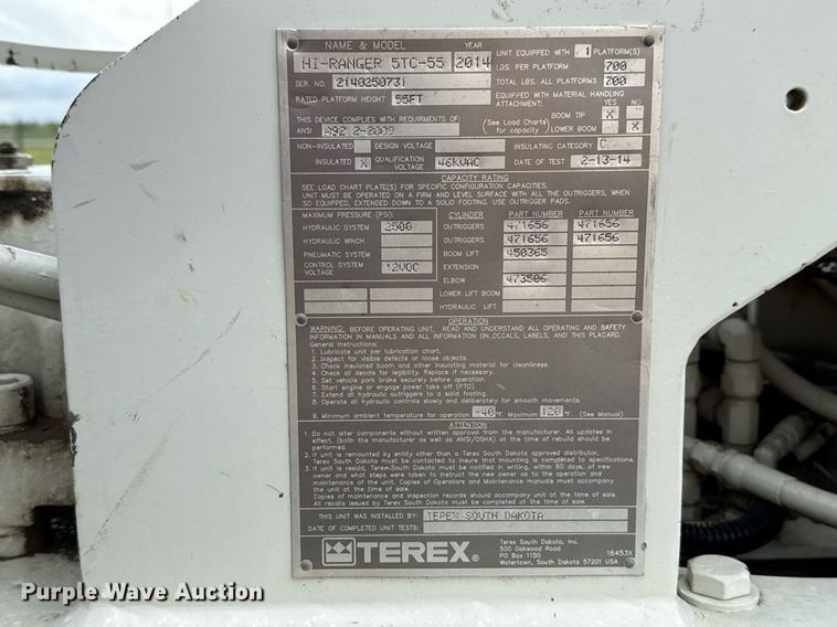 image for item ED5570 2014 Freightliner M2 bucket truck