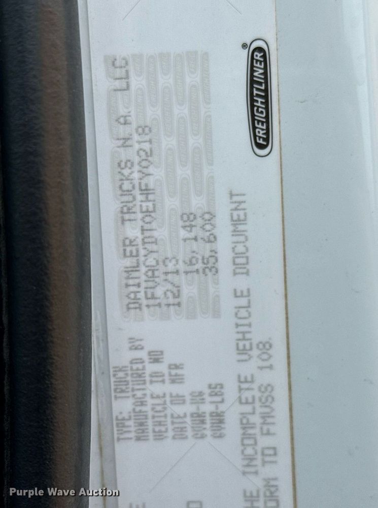 image for item ED5570 2014 Freightliner M2 bucket truck