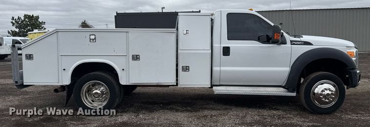 image for item EG2535 2014 Ford F550 Super Duty utility bed pickup truck