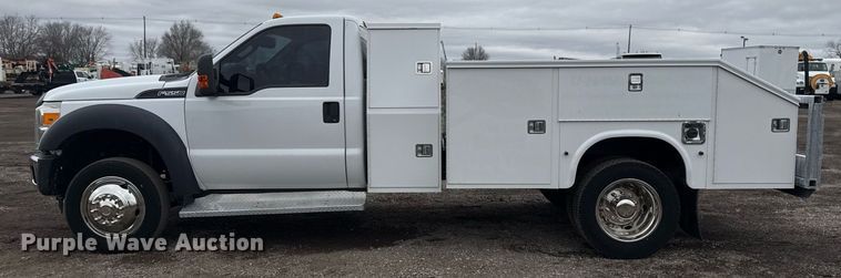 image for item EG2535 2014 Ford F550 Super Duty utility bed pickup truck