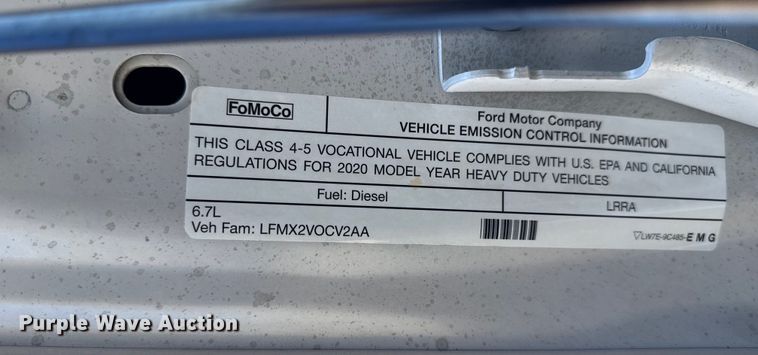 image for item EG2577 2020 Ford F550 Super Duty bucket truck