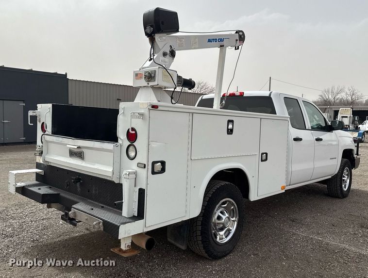 image for item EG2657 2016 Chevrolet Silverado 2500HD Double Cab utility bed pickup truck