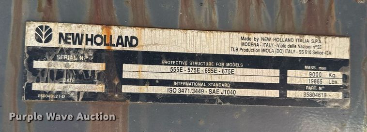 image for item EG5697 1996 New Holland 555E backhoe