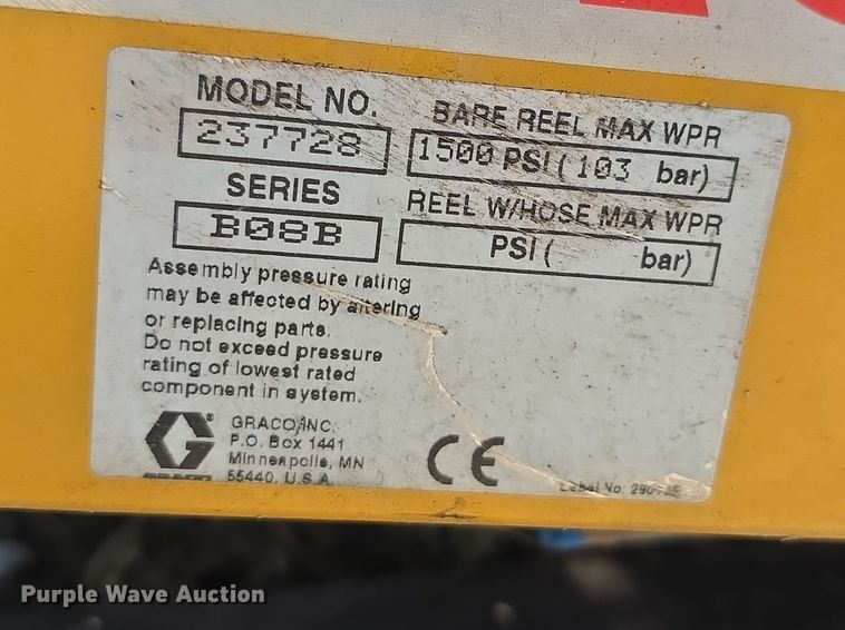 image for item EH8701 (3) Graco 237728 hose reels