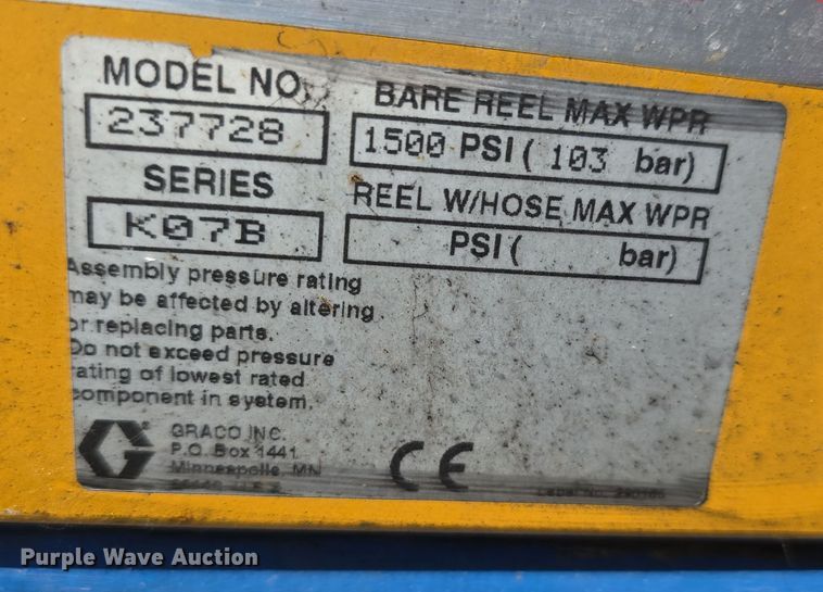 image for item EH8701 (3) Graco 237728 hose reels