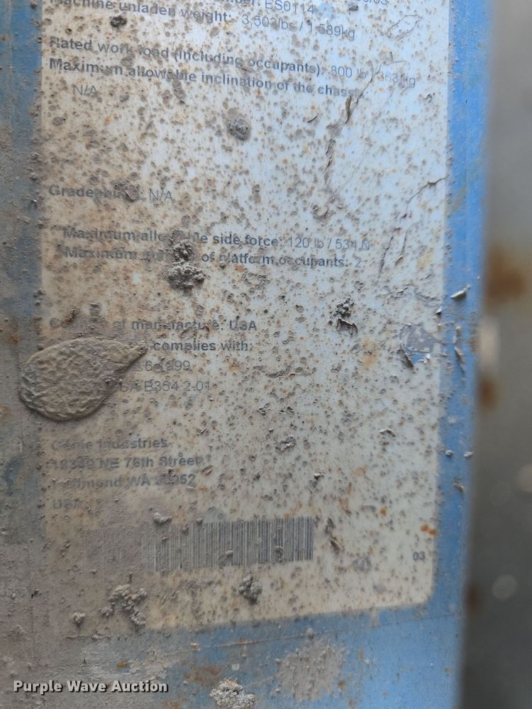 image for item EH8720 2003 Genie GS-2032 scissor lift