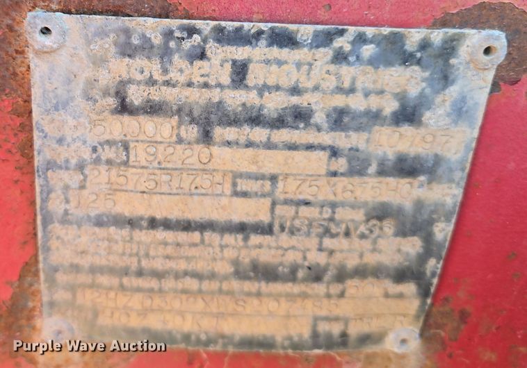 image for item EH8721 1998 Holden Industries HCZ 40KT equipment trailer