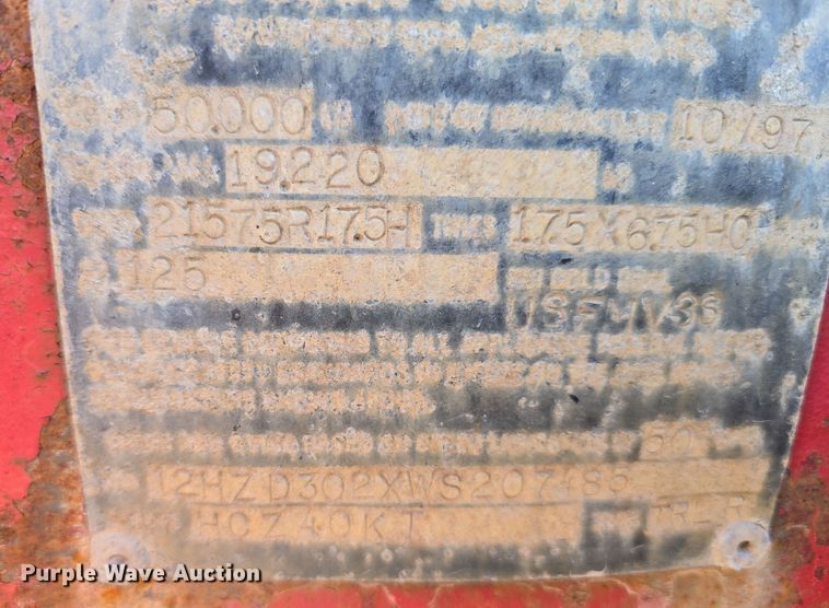 image for item EH8721 1998 Holden Industries HCZ 40KT equipment trailer