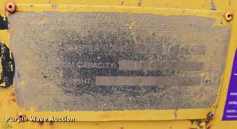 image for item EH8761 International Steel SS1000 crane basket