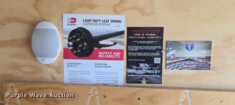 image for item EH8855 2024 Interstate Conway Plant VICTV642SAFS enclosed cargo trailer