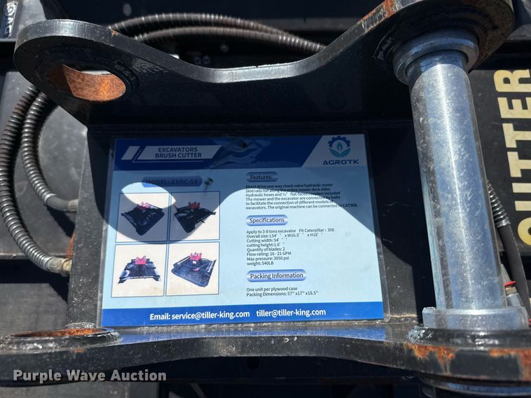 image for item EJ3544 2023 Agrotk EXRC54 excavator brush cutter