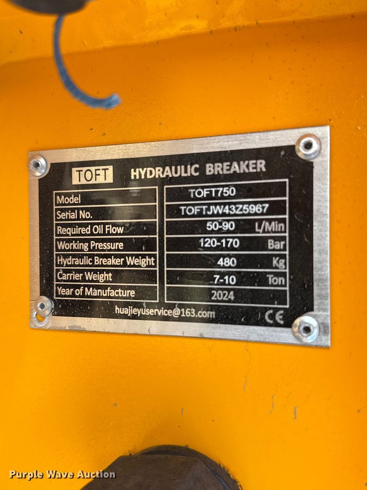 image for item EJ3556 2024 TOFT TOFT750 breaker