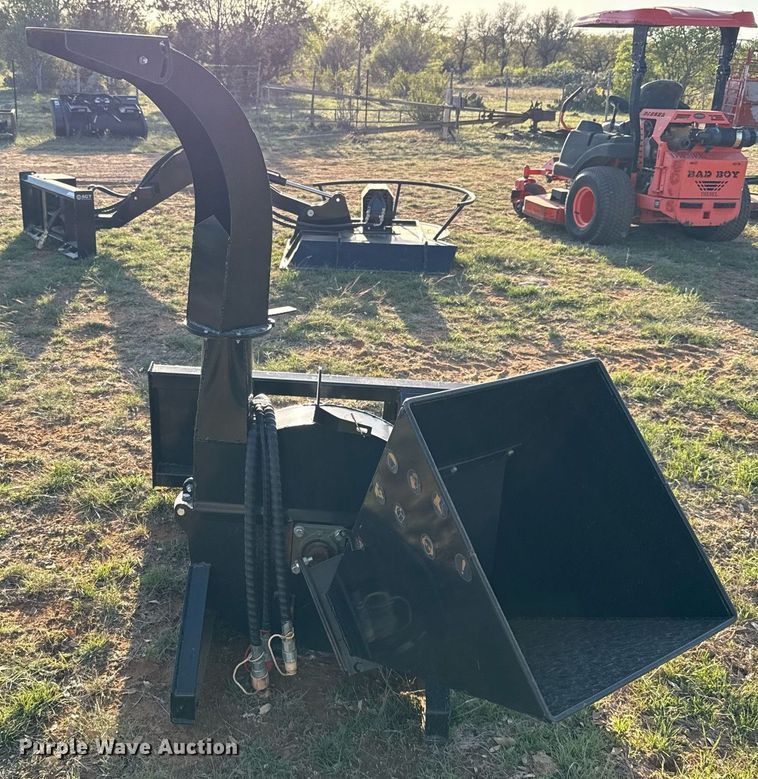 image for item EJ3558 2023 Mower King SSBX42S skid steer wood chipper