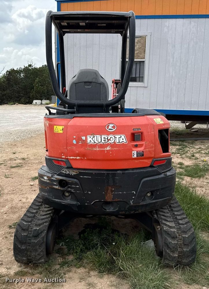 image for item EJ3587 2021 Kubota U35-4 mini excavator
